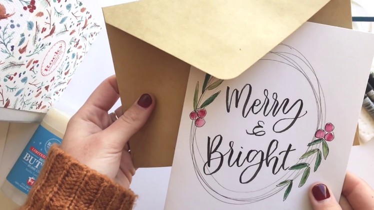 Calligraphy Christmas Card Tutorial - Part 2.