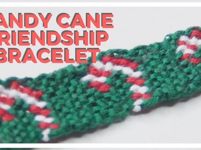 Candy Cane Friendship Bracelet ♥ 12 DIYs of Christmas