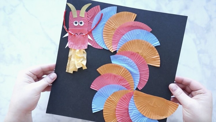 Cupcake Liner Dragon Craft