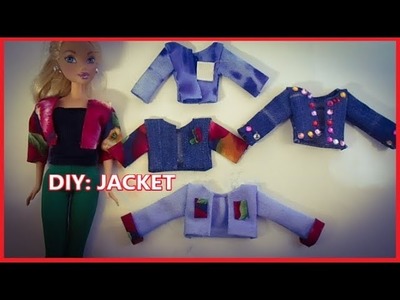 DIY: BARBIE DOLL CLOTHES - JACKET!