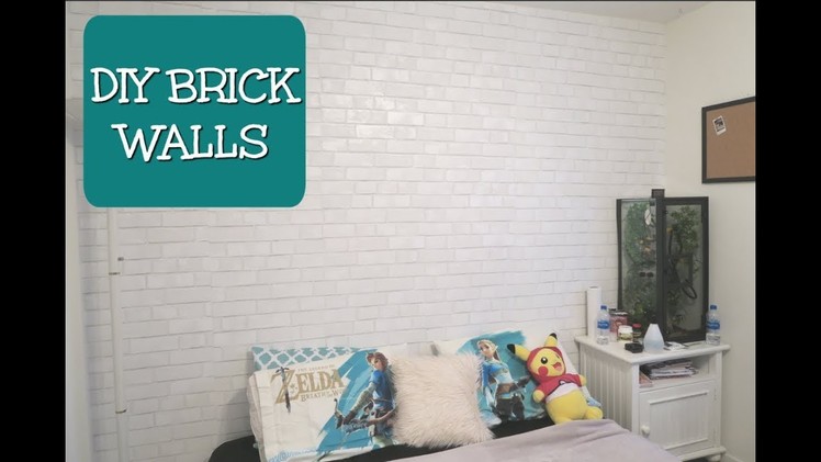 DIY Brick Wallpaper | CHEAP & EASY | Alyssa Nicole |