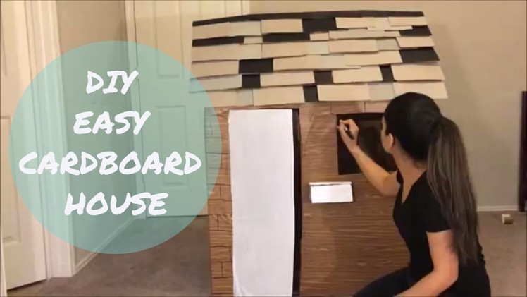 DIY Cardboard house timelapse, How to build a cardboard house