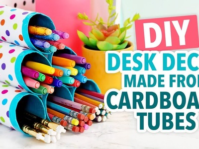 DIY Desk Decor Made From Cardboard Tubes! - HGTV Handmade