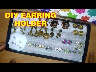 DIY EARRING HOLDER|How to make earring organizer|Best From Waste