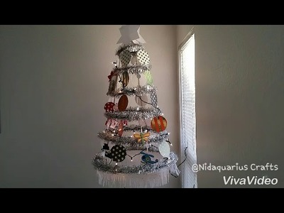 DIY Hanging Christmas Tree.