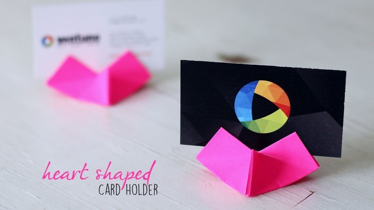 DIY Heart Shaped Card Holder