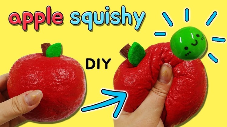 DIY) Making Apple Squishy with Larva★