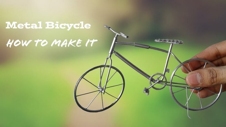 DIY Mini Bicycle Showpiece | How To Make A Mini Bicycle Showpiece