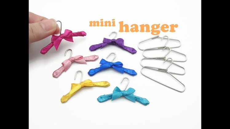 DIY Miniature Doll Mini Clothes Hanger - Easy!