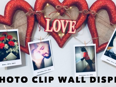 DIY Photo Clip Wall Display