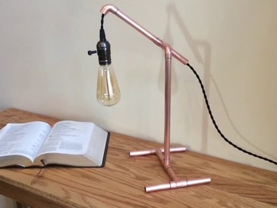 DIY Steampunk Industrial Style Copper Table Lamp