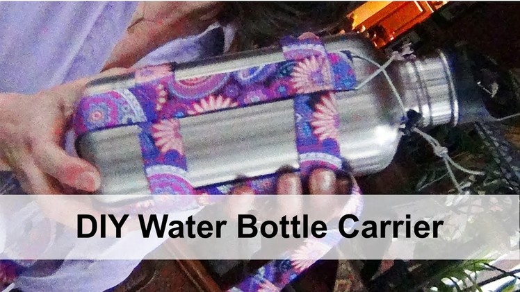 DIY Water Bottle Carrier | Outdoor Ink
