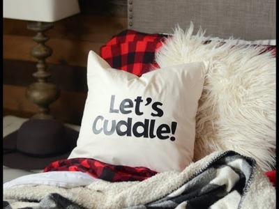 DIY- Winter Let's Cuddle Pillow
