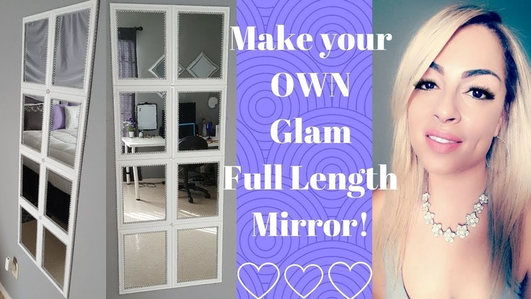 DOLLAR TREE Glam Full Length Mirror.Home décor DIY