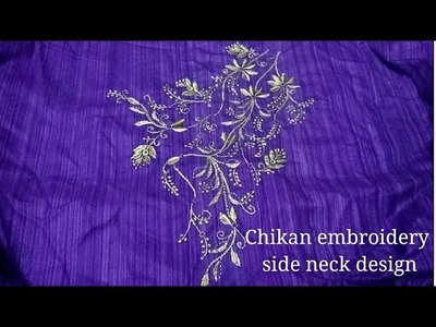 Hand embroidery beautiful kurti design with Lucknow chikan embroidery