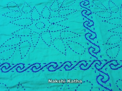 Hand Embroidery new nakshi katha design Video Tutorial.