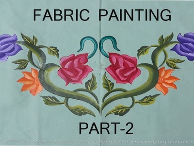 Handwork.Fabric Painting Tutorial(part-2).Bed Sheet Design.Disha Handwork Gallery#51