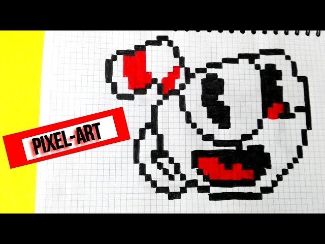 How to draw cuphead- PIXEL ART