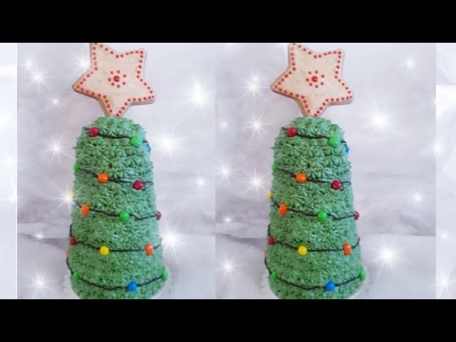 How to make a Christmas Tree Pull Apart Cupcake Tree! Cupcake christmas tree diy