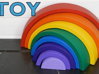 How to make a wooden rainbow toy