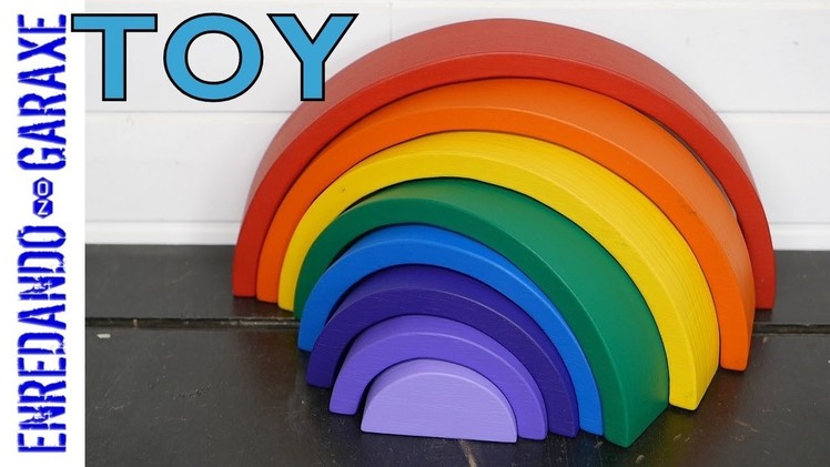 How to make a wooden rainbow toy