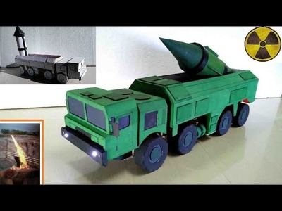 How To Make DC Motor Electric TRUCK (Cardboard DIY) | 8X8 Missile Launcher Truck