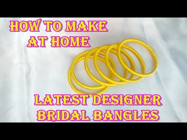 How to make Silk Thread Designer Kundan Bangles at Home||DIY||Grand ideas