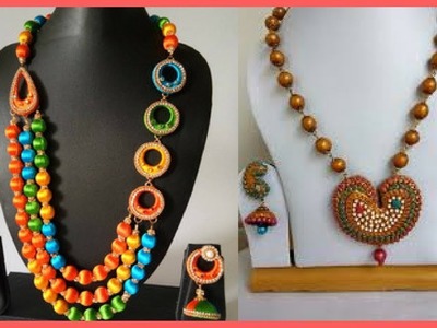 How to make Silk thread jewelry. Earrings.necklace - Fashion Wing