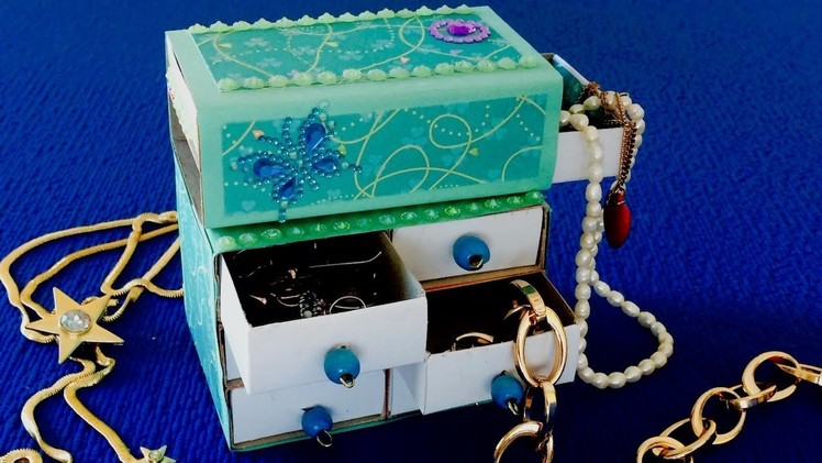 Jewelry box making. Matchbox organizer