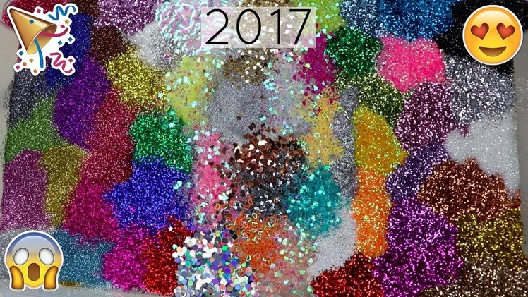 MASSIVE GLITTER BOMB SLIME - NEW YEAR'S SPECIAL (face reveal info, giveaway info & more!)