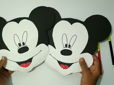 Mickey Mouse Paper bag (In ENGLISH). how to make paper bag of Mickey Mouse