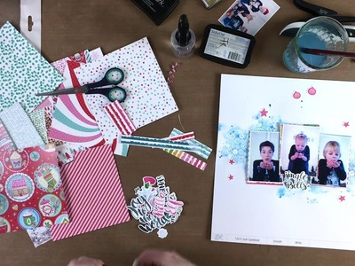 Mixed Media Scrapbooking layout #7 - Birgit Koopsen - december 2017