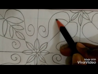 Nakshi kantha design tutorial step by step for beginners_55.Hand embroidery design.নকশীকাঁথার ডিজাইন