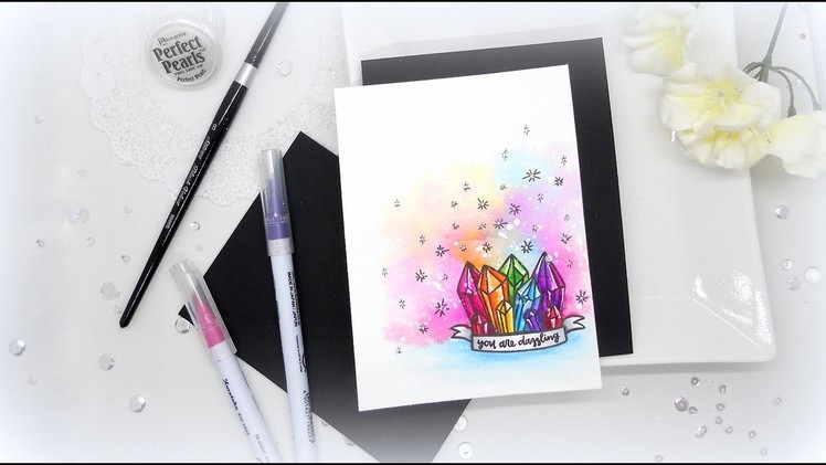 Neat & Tangled January 2018 Release: Dazzling Rainbow Watercolor Crystals