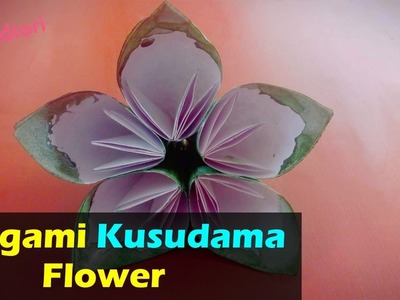 Origami Paper Flowers Kusudama Step By Step: Homemade Flower Making Craft With Paper Steps