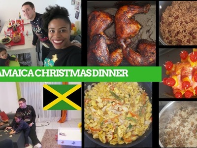 OUR JAMAICA CHRISTMAS DINNER | JERK CHICKEN | ACKEE & SALTFISH | HAM | FESTIVAL | RICE & PEAS