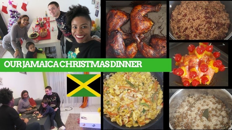 OUR JAMAICA CHRISTMAS DINNER | JERK CHICKEN | ACKEE & SALTFISH | HAM | FESTIVAL | RICE & PEAS