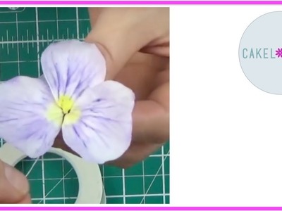 Pansy Flower Tutorial: Cold Porcelain  or Gumpaste  (2018)