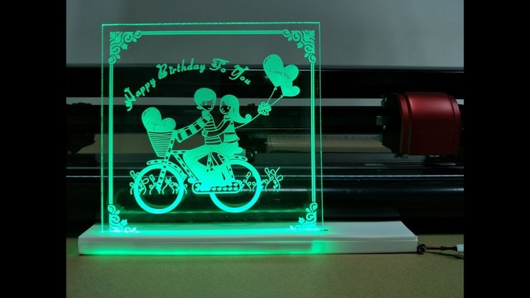 Skycut cutting plotter DIY acrylic light