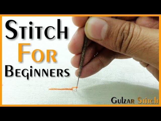 ▶Stitch for beginners || Aari work || hand embroidery