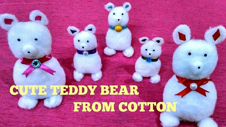 Teddy Bear From Cotton | Homemade Teddy Bear | Handmade Toys for Kids