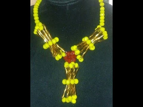 The tutorial on how to make this beautiful talking drum necklace