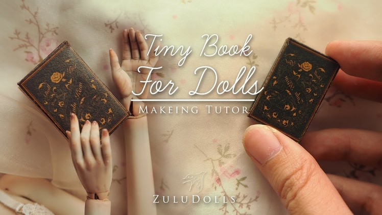 Tiny book for dolls tutor ｜diy | 親手做微型書本