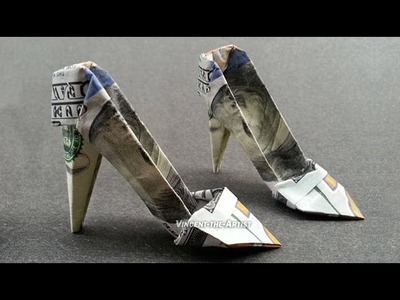 $200 Origami High Heels - Money Art
