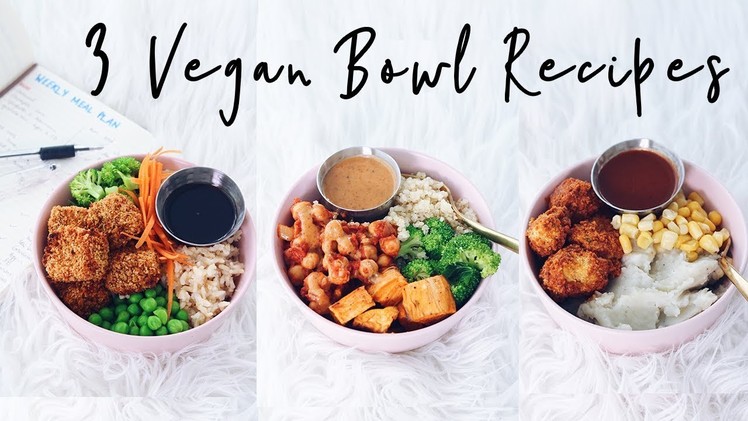3 Easy Vegan Recipes + Meal Plan DIY