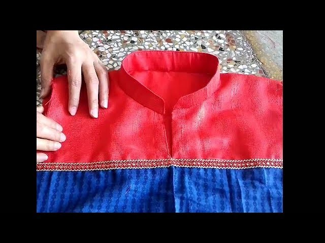 Collar neck cutting and stitching in hindi
