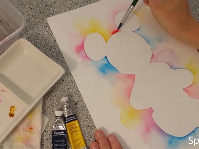 Colourful Mickey - Speed painting by Fiona-Clarke.com