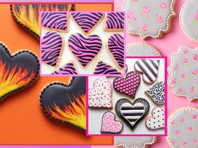 COOKIES FOR VALENTINE'S DAY! Cookie Decorating Tutorial Compilation by SweetAmbs