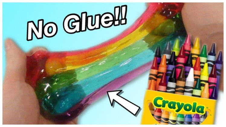 Crayon Slime!! ???? No Glue School Supply Slime!!
