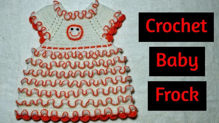 Crochet Baby Frill Frock (0-3 years)